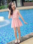 Παιδικό ολόσωμο μαγιό με τούλι για κορίτσια