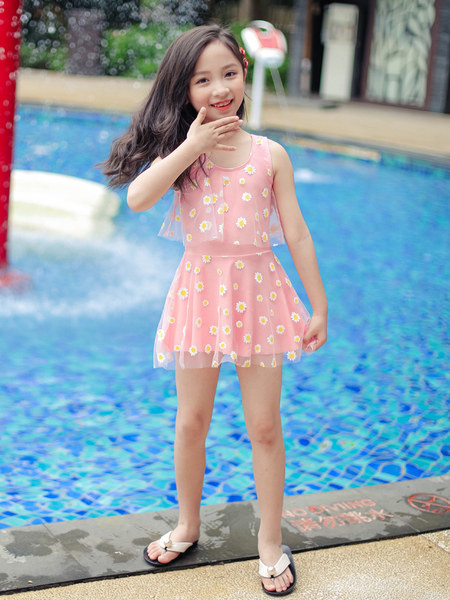 Παιδικό ολόσωμο μαγιό με τούλι για κορίτσια