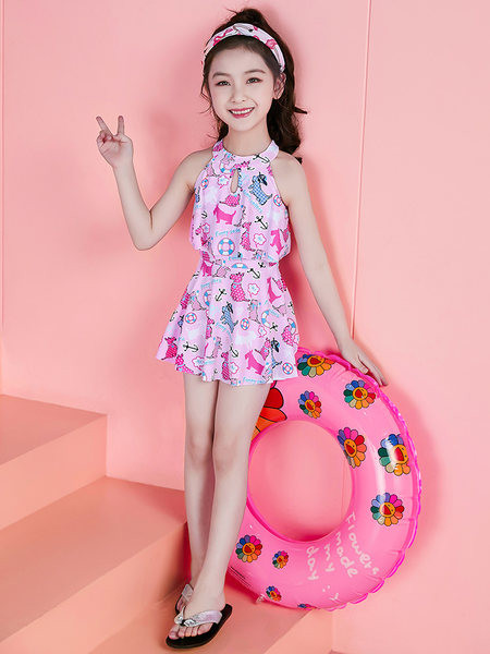 Νέο μοντέλο παιδικό μαγιό με στάμπα για κορίτσια