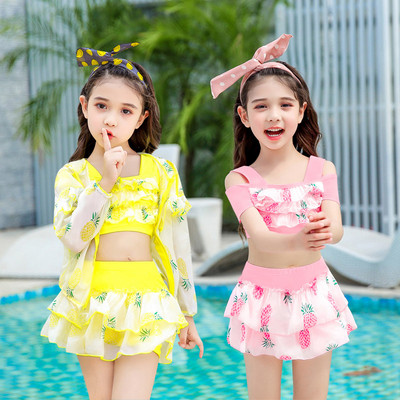 Детски бански костюм от две части за момичета