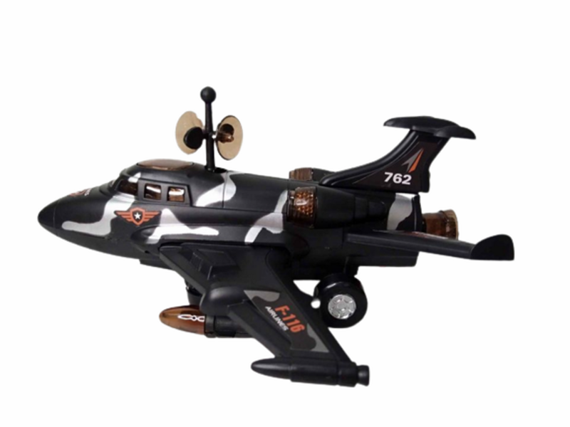 Играчка Самолет, Музикална, Светеща, Пластмасов