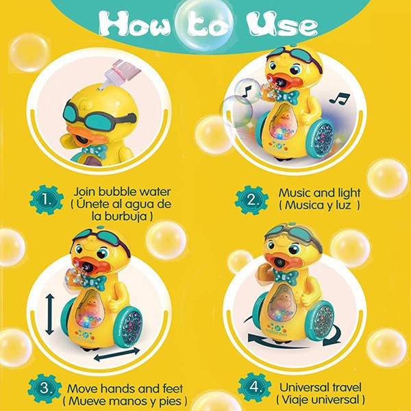 Пате за сапунени балони, Музикално, Светещо, Жълто