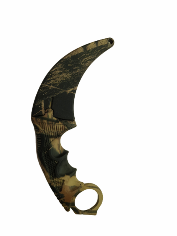 Нож карамбит, Метален, Остър, Камуфлаж