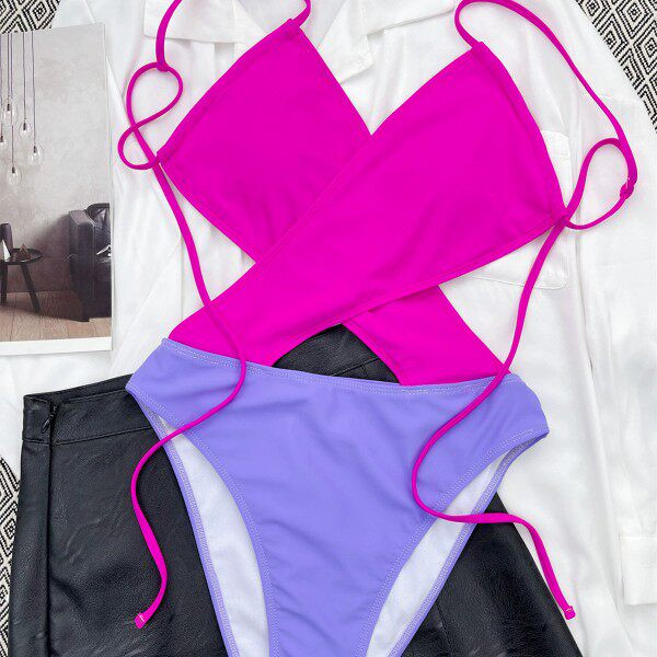 Új modell női fürdőruha, hátul megkötős