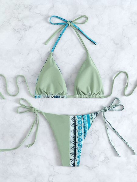 Új modell női fürdőruha kétrészes, megkötős