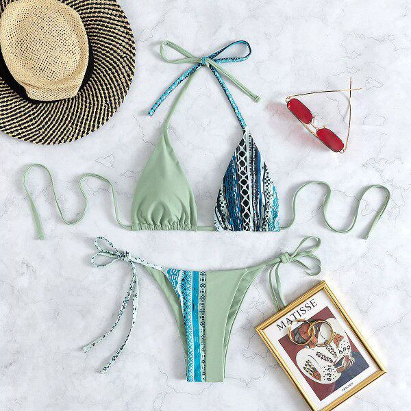 Új modell női fürdőruha kétrészes, megkötős