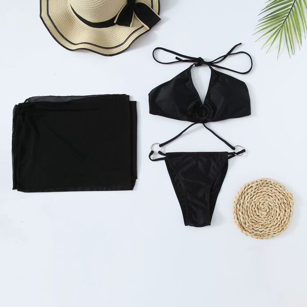 Moderan ženski kupaći kostim s pareom - bijeli i crni