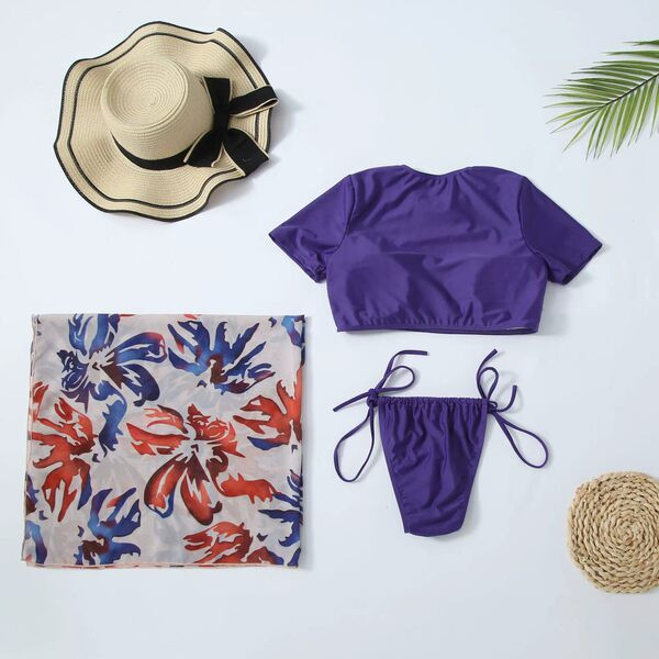 Új strand szett nőknek kék színben