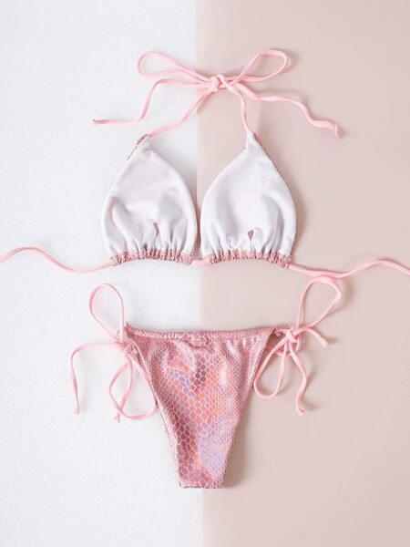 Rózsaszín színű gyerek fürdőruha