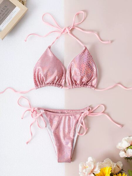 Rózsaszín színű gyerek fürdőruha