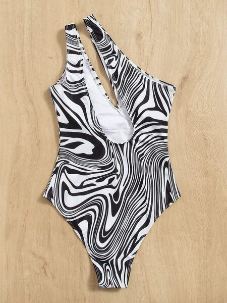 Egész női fürdőruha mintával