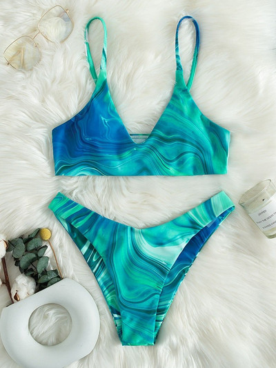Γυναικείο μαγιό σε δύο μέρη μπικίνι και μπουστάκι