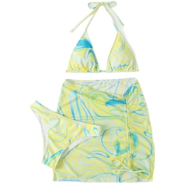 Három részből álló strandszett irizáló színekben