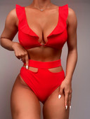 Piros színű női fürdőruha