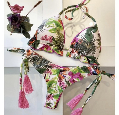 Γυναικείο μαγιό με κρόσσια - πολλά χρώματα