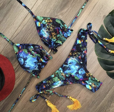 Γυναικείο μαγιό με κρόσσια - πολλά χρώματα