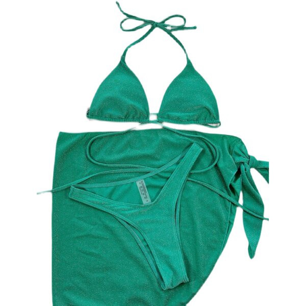 Háromrészes, nyakkendős női fürdőruha