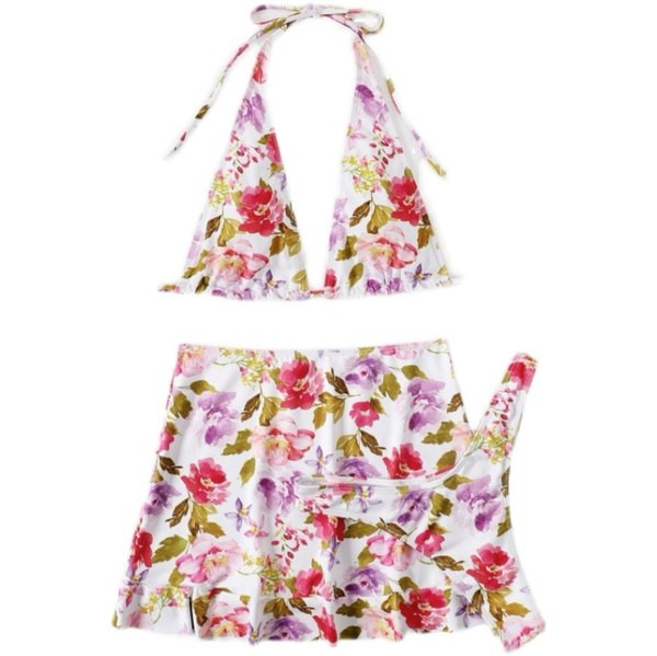 Virágmintás női fürdőruha