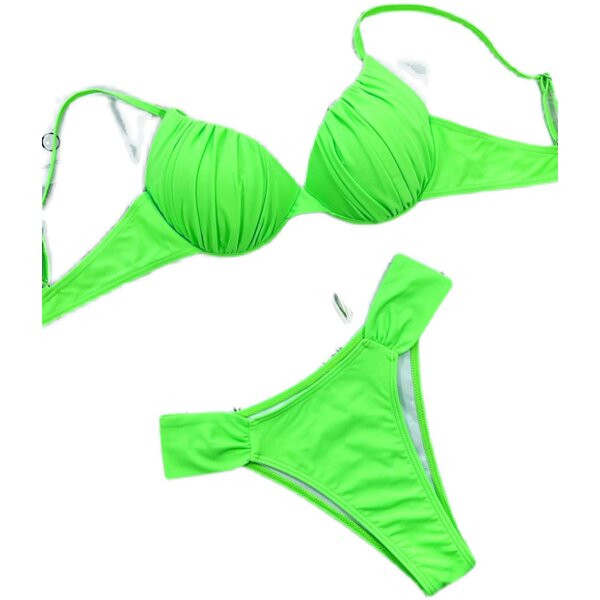 Naiste ujumistrikoo uus mudel kahes osas rohelises värvitoonis
