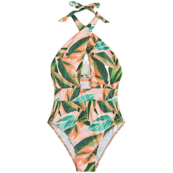 Női teljes fürdőruha színes mintával