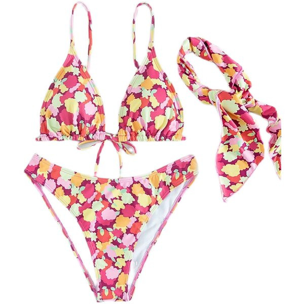 Uue mudeli värvimustriga naiste ujumistrikoo