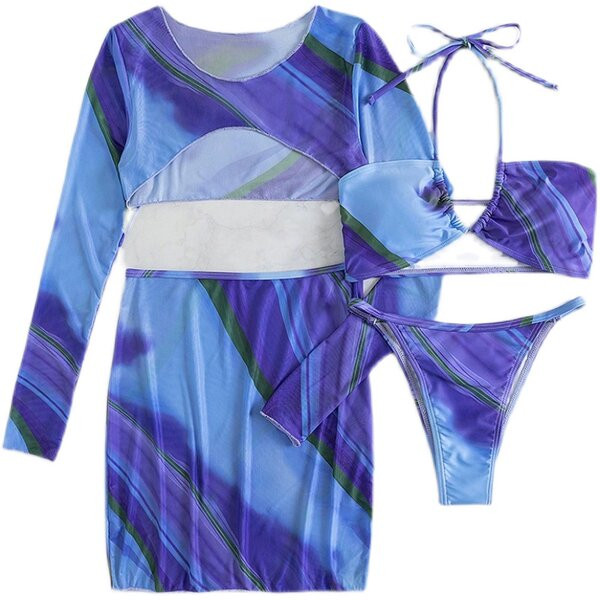 Női fürdőruha kék színben