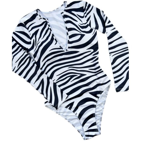 Női fürdőruha spitz nyakkivágással