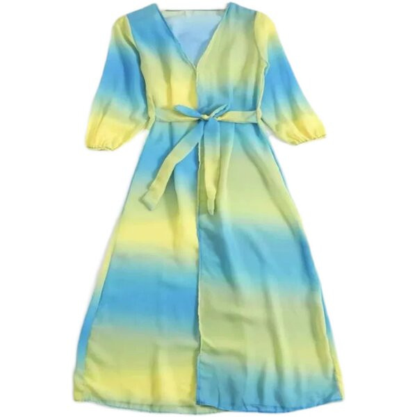 Női fürdőruha irizáló színekben és pareo - szett