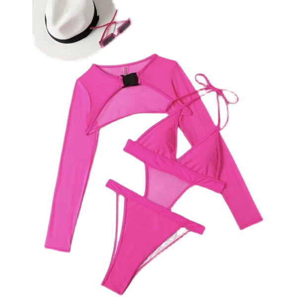 Női teljes fürdőruha kivágott elemekkel