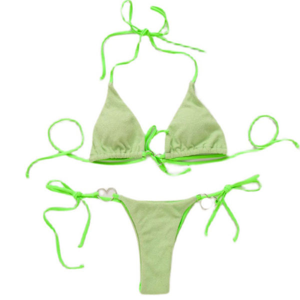 Γυναικείο μαγιό σε δύο μέρη με μεταλλικό στοιχείο