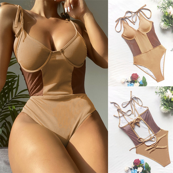 Terve naiste ujumistrikoo kõvade topsidega