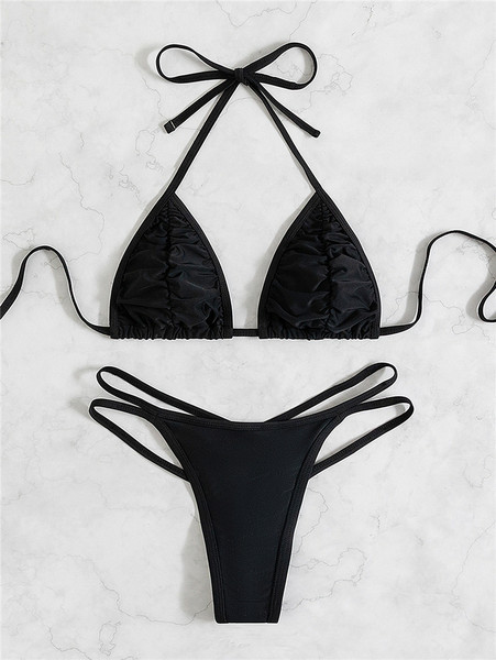 Μαγιό σε δύο μέρη  για γυναίκες με κορδόνια