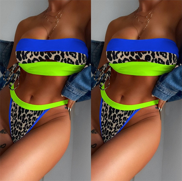 Γυναικείο μοντέρνο μαγιό με άνιμαλ πριντ