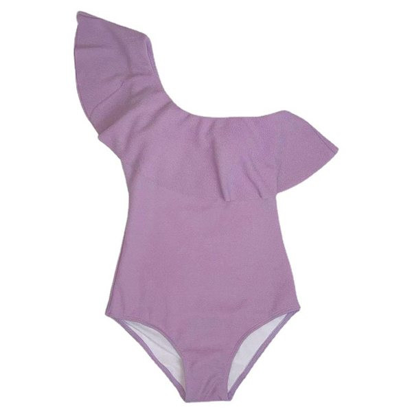 Täielik lokkide ja palja õlaga ujumistrikoo