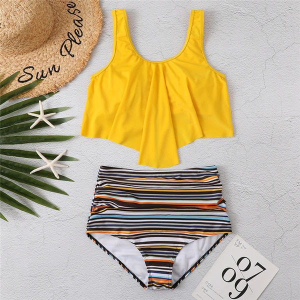 Kétrészes női fürdőruha rátéttel új modell