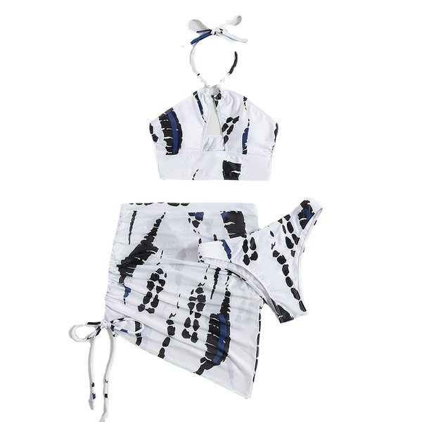 Uus mudel väljalõigatud osadega naiste ujumistrikoo - kaks värvi