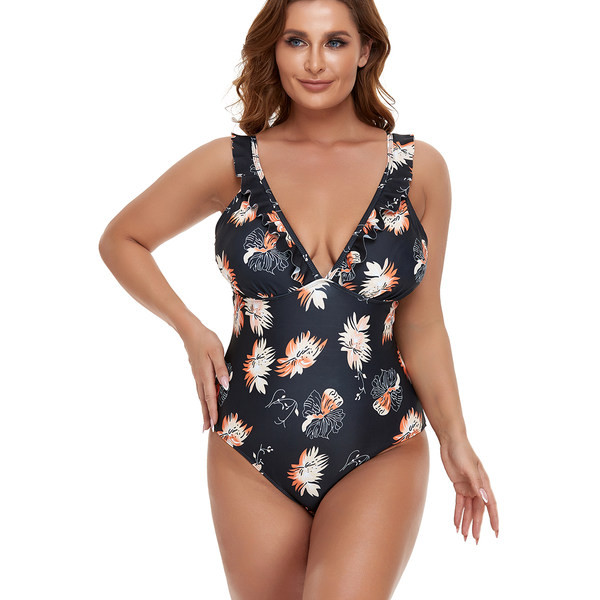 Naiste täisvärvimustriga ujumistrikoo