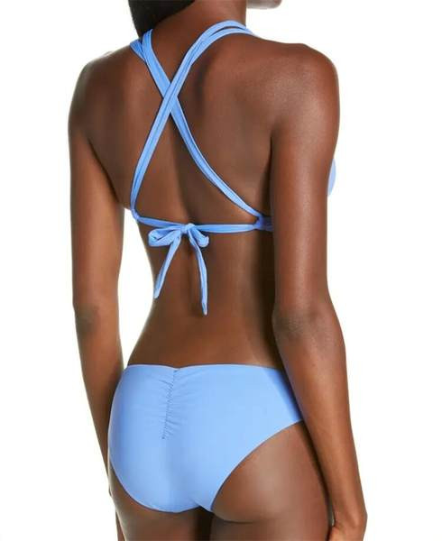 Sinist värvi naiste ujumistrikoo kaheosaline