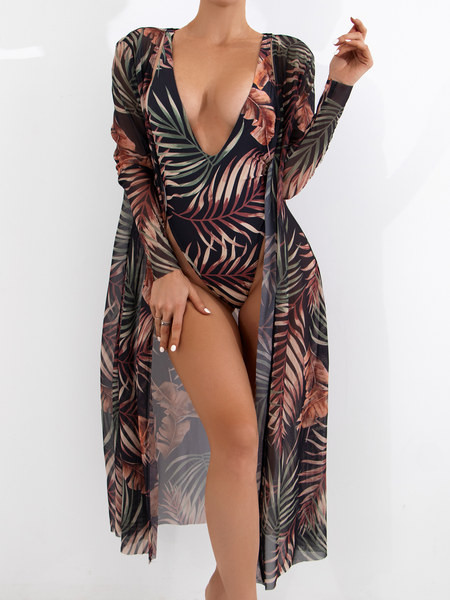 Rannakomplekt naistele - täielik ujumistrikoo ja pareo