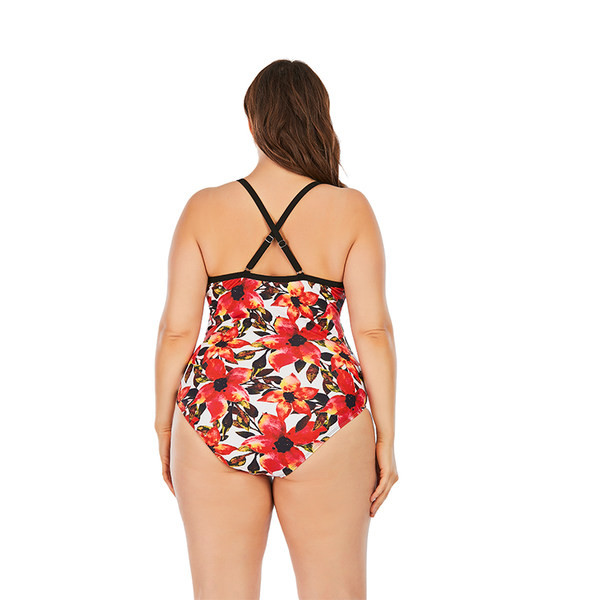 Új modell női fürdőruha virágmintával