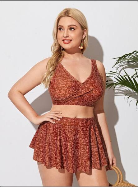 Γυναικεία μαγιό σε μεγάλα μεγέθη - δύο μέρη