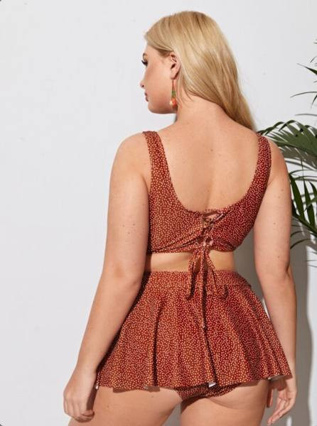 Γυναικεία μαγιό σε μεγάλα μεγέθη - δύο μέρη