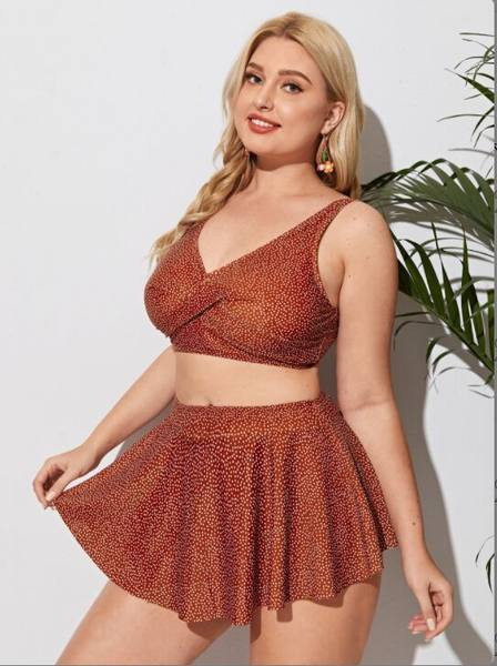 Γυναικεία μαγιό σε μεγάλα μεγέθη - δύο μέρη