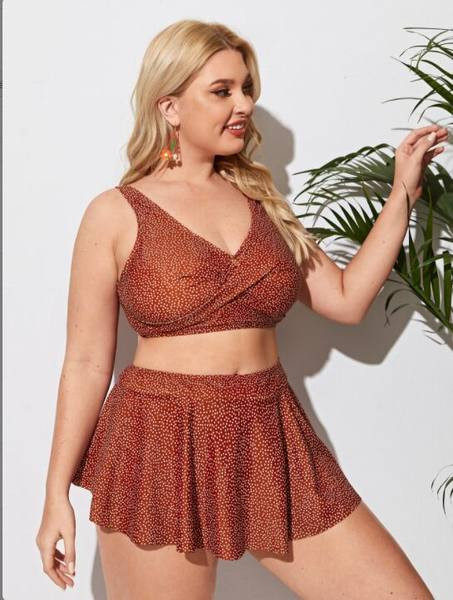 Γυναικεία μαγιό σε μεγάλα μεγέθη - δύο μέρη