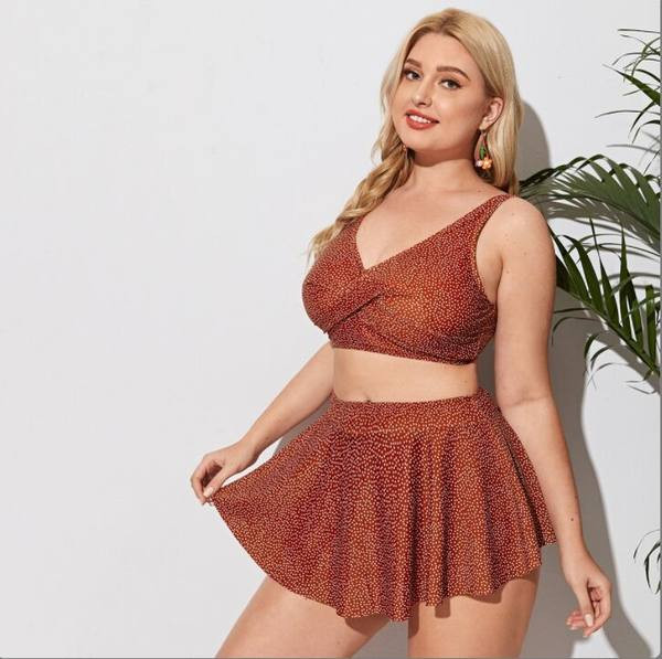 Γυναικεία μαγιό σε μεγάλα μεγέθη - δύο μέρη