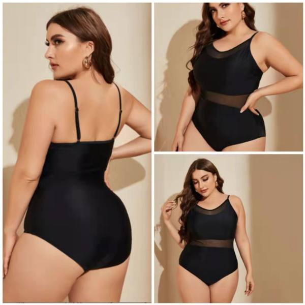 Terve naiste ujumistrikoo õhukeste rihmade ja tülliga