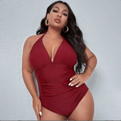 Γυναικείο μαγιό ολόσωμο σε μπορντώ χρώμα