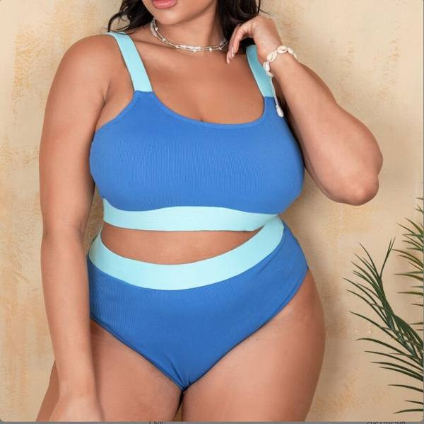 Sinist värvi naiste ujumistrikoo