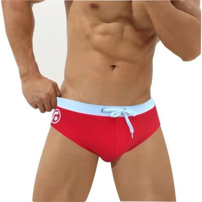 Kahes värvitoonis lipsudega meeste ujumisriided