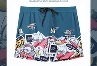 Uut mudelit trükiga meeste ujumistrikoo